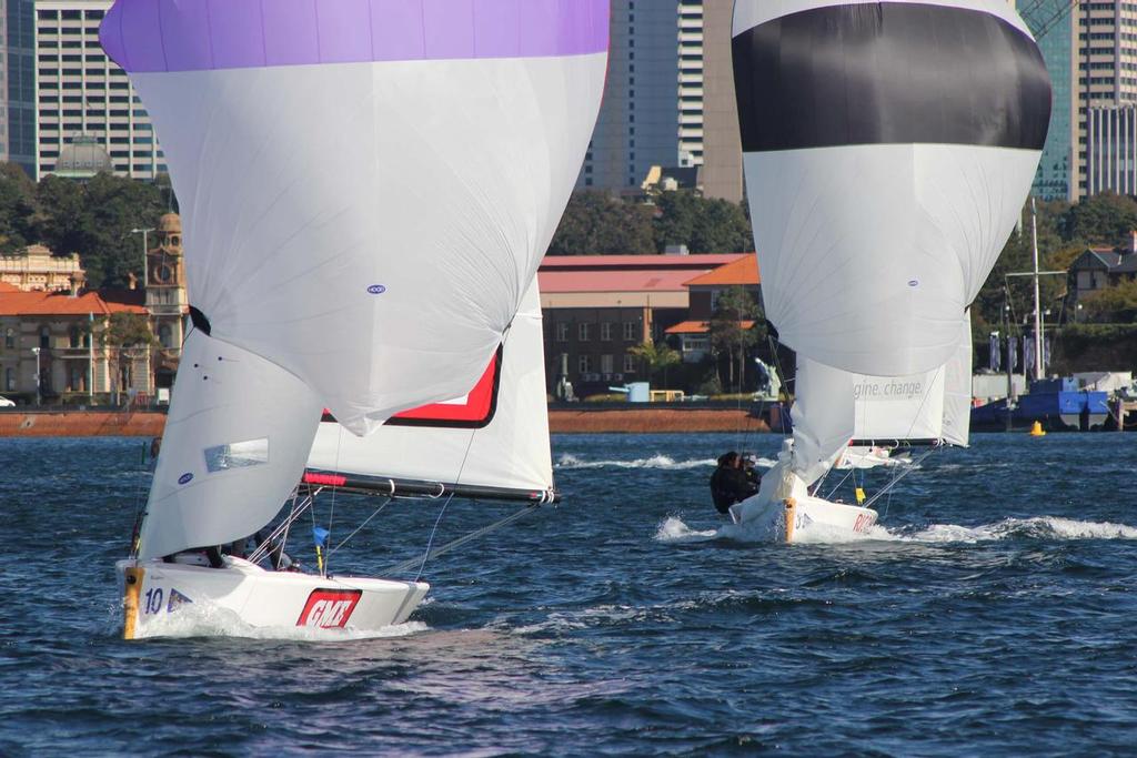 NSW Youth Match Racing Championship - The new Elliott 7s make their racing debut.  © CYCA Staff .